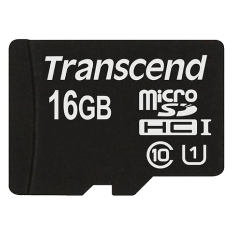   micro SDHC, 16 GB, TRANSCEND Premium 300x, UHS-I U1, 45 /. (class 10), TS16GUSDCU1
