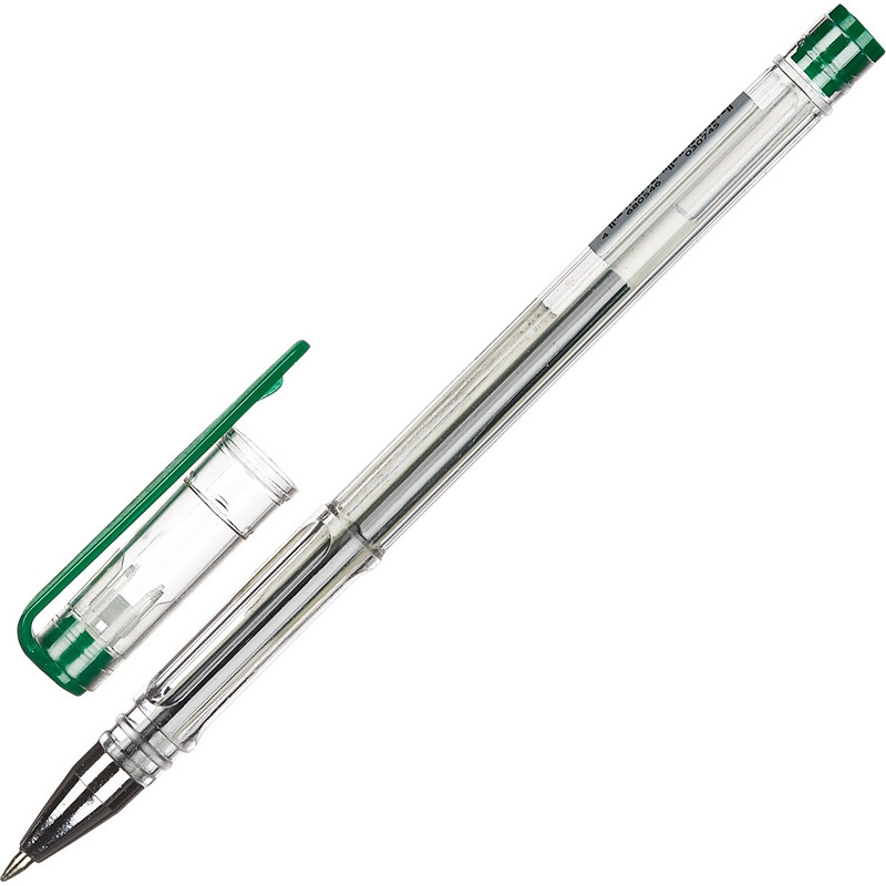 Ручка гелевая неавтоматическая Attache зеленый стерж., 0,5мм, без манж