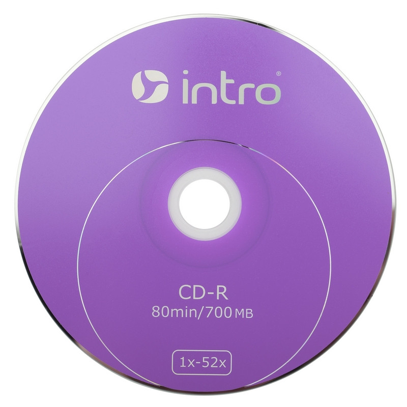 Носители информации CD-R, 52x, Intro, конверт/1, Б0016199