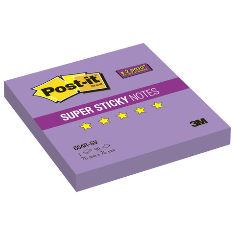   () POST-IT Super Sticky, 7676 , 90 ., , 654R-SV
