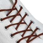 Шнурки для обуви круглые, d = 3 мм, 70 см, пара, цвет коричневый