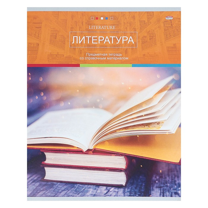 Тетрадь предметная «Современный мир», 48 листов в линейку «Литература», обложка мелованный картон
