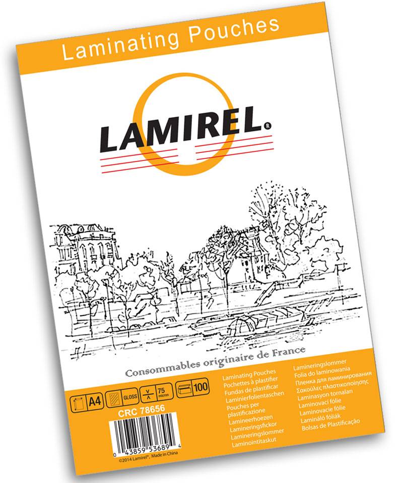 Пленка для ламинирования LAMIREL А4 75 мкм