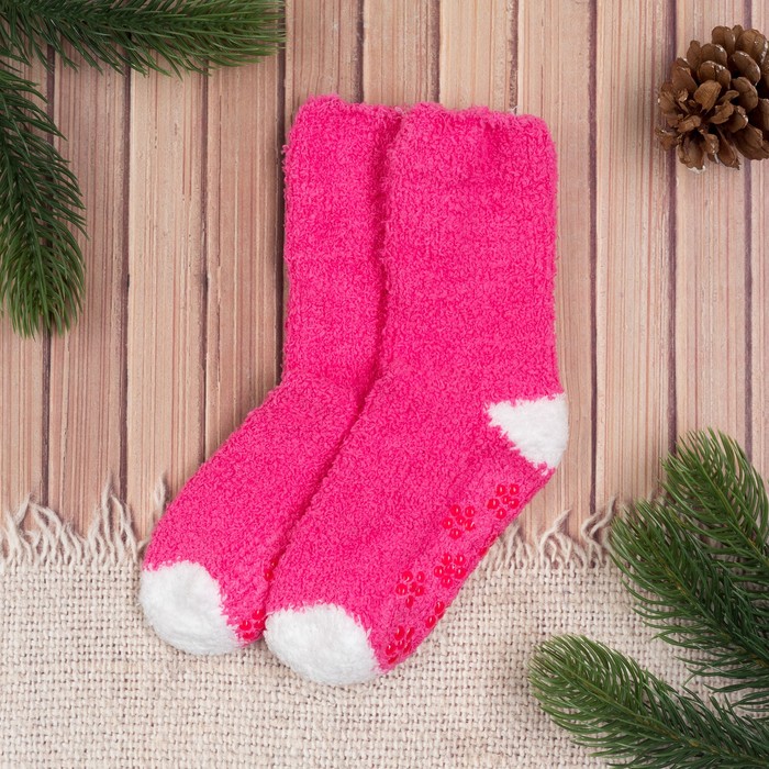 Носки детские Collorista, размер 14 (1-2 года), цвет розовый/белый