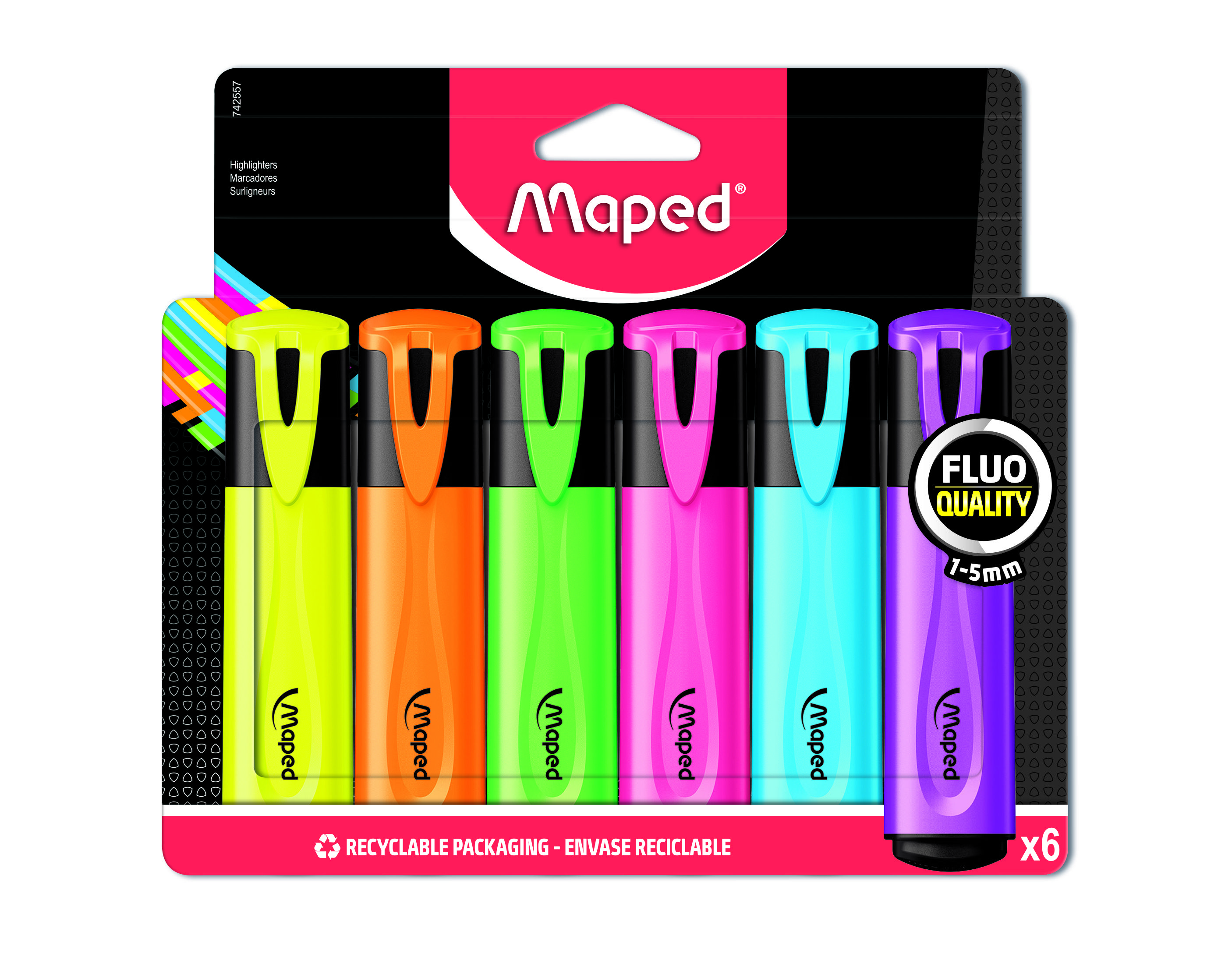    MAPED FLUO PEP'S CLASSIC 1-5         6 