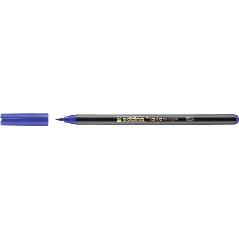 Ручка -кисть для бумаги Edding 1340/3, синий