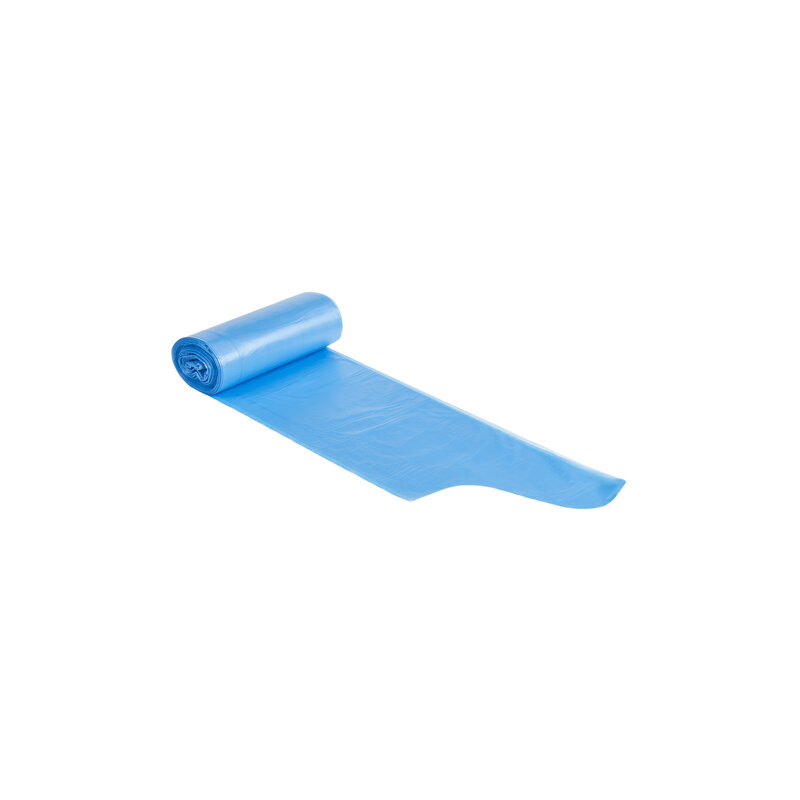 Мешки для мусора 35л OfficeClean ПНД, 50*65см, 11мкм, 30шт., прочные, синие, в рулоне, с ушками