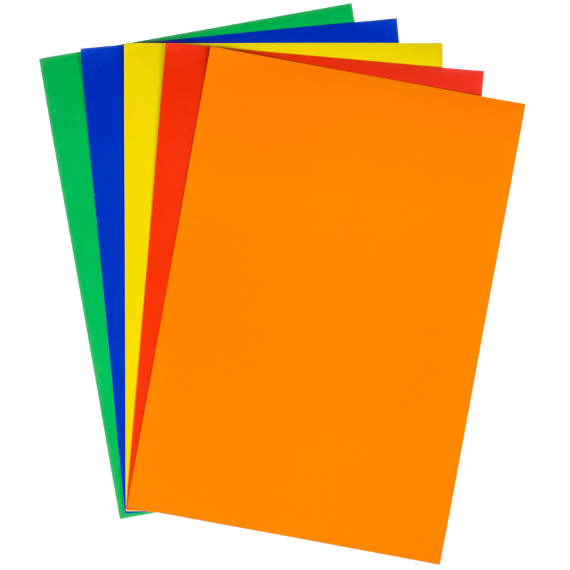 Картон цветной 5л.5цв,А4 мелованный в папке ХОББИ ТАЙМ 2 ВИДА 11-405-240
