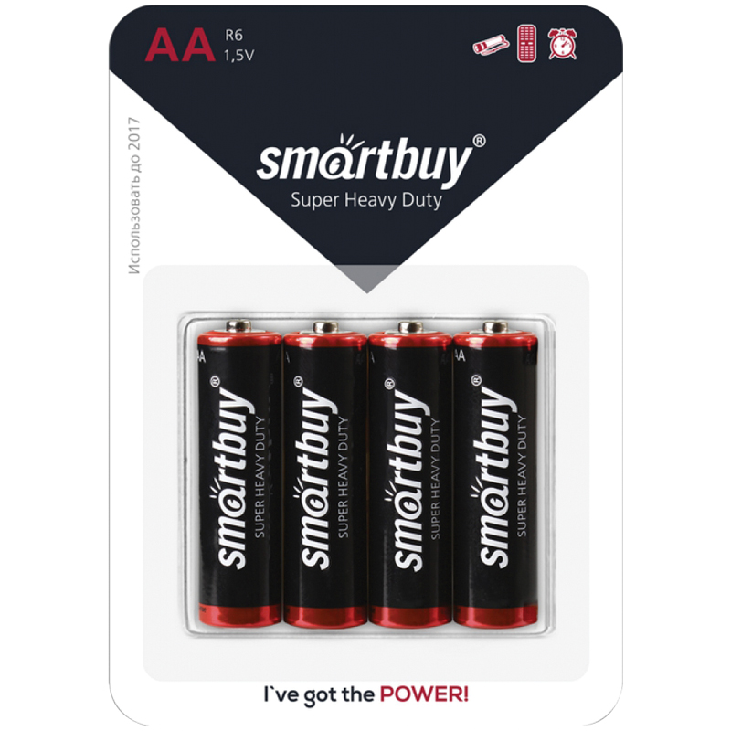 Батарейка SmartBuy AA (R06) солевая, BС4