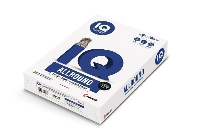 Бумага IQ ALLROUND 500 л. 80 г/м2 А4 марка В