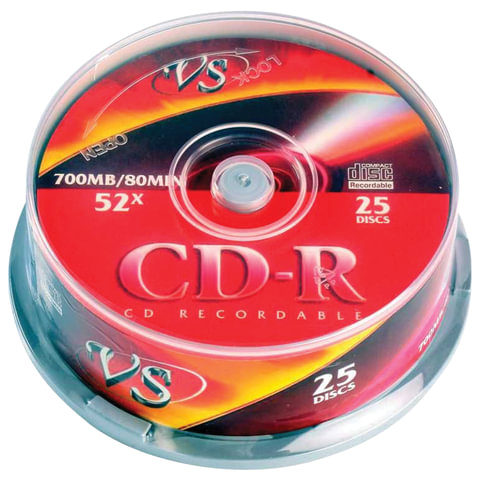  CD-R VS 700 Mb 52x,  25 ., Cake Box,    , VSCDRIPCB2501
