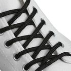 Шнурки для обуви круглые, d = 4 мм, 80 см, пара, цвет чёрный