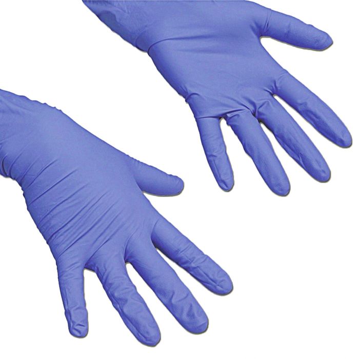 Резиновые перчатки для профессиональной уборки «ЛайтТафф», размер М, цвет сиреневый