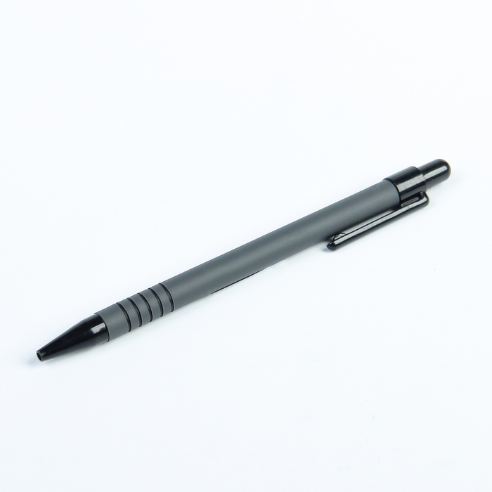Ручка шариковая, автоматическая, 0.7 мм, стержень чёрный, корпус чёрный