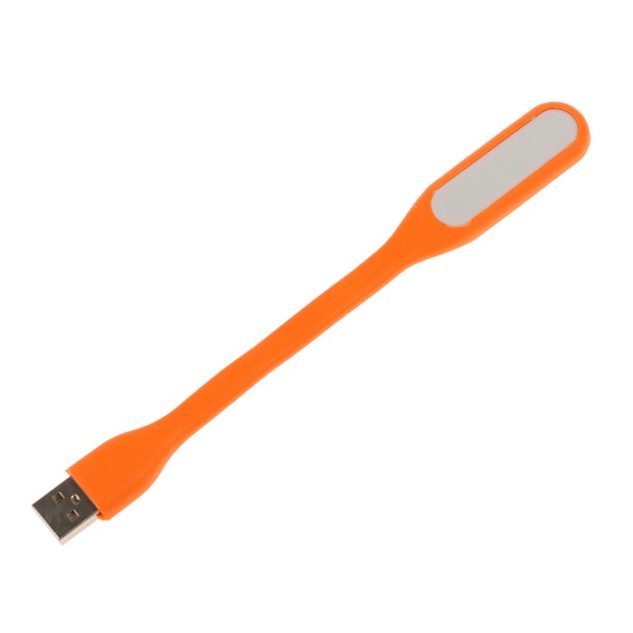 Светильник светодиодный LuazON, USB, гибкий, 5 ватт, 6 диодов, оранжевый