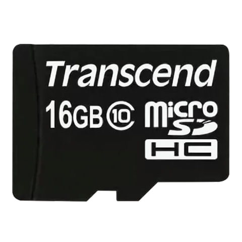   micro SDHC, 16 GB, TRANSCEND, 30 /. (class 10), TS16GUSDC10