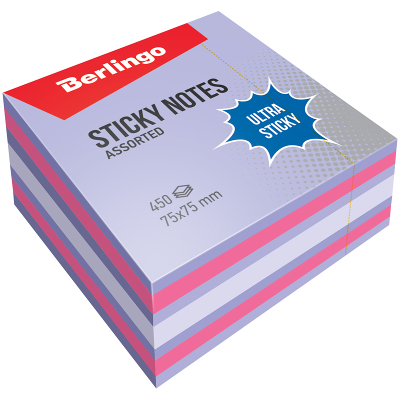   Berlingo "Ultra Sticky", 75*75, 450., 3 