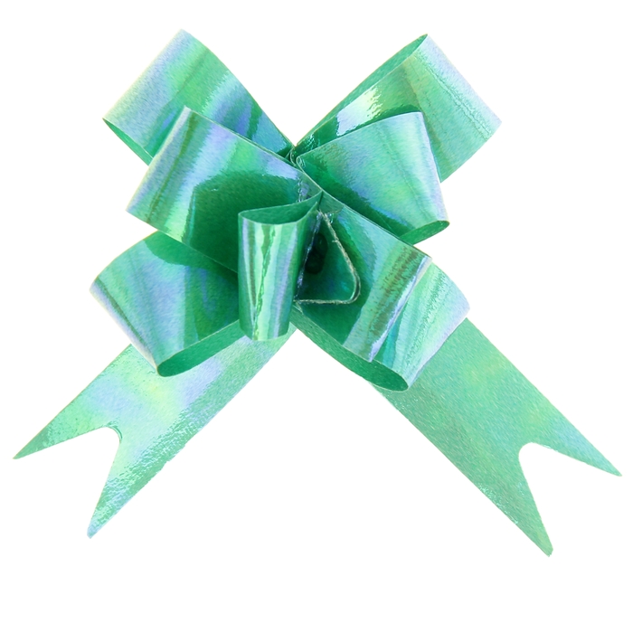 Бант-бабочка №1,2 перламутровый, цвет зелёный