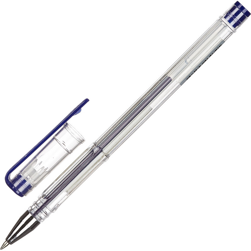 Ручка гелевая неавтоматическая Attache синий стерж., 0,5мм, без манж