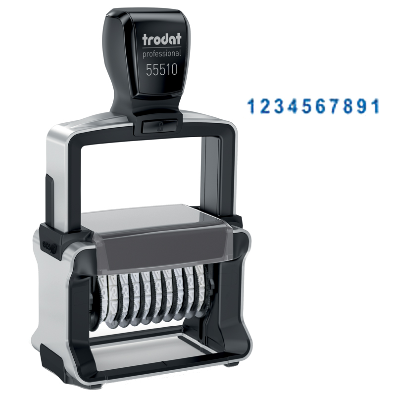Нумератор автоматический Trodat 55510, 47*5мм, 10 разрядов, металлический (130046)