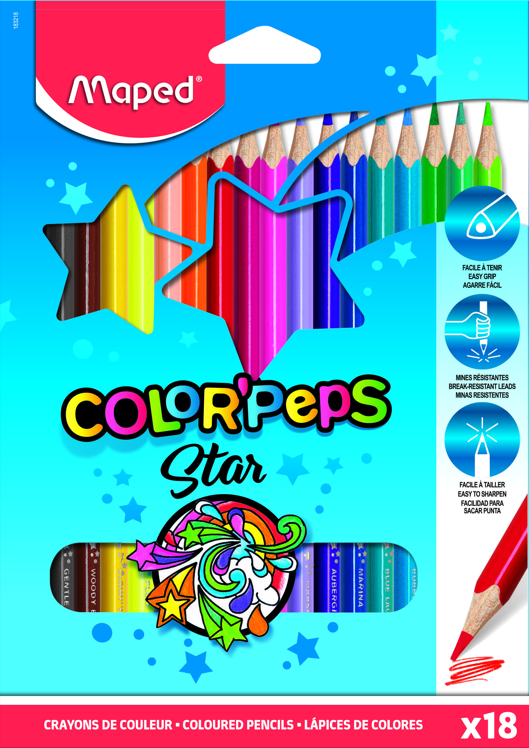   MAPED COLOR'PEPS   , 18 , ,  ,   