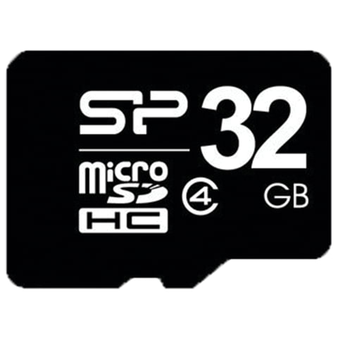  micro SDHC, 32 GB, SILICON POWER, 4 /. (class 4), SP032GBSTH004V1