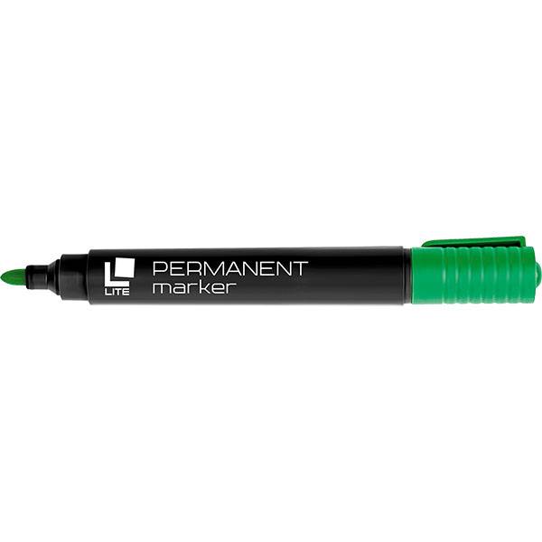 Маркер перманентный LITE 3 мм, зеленый, круглый