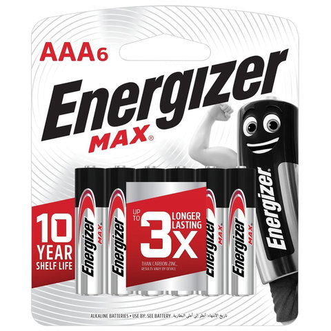   6 ., ENERGIZER Max, AAA (LR03, 24), , , , E301532701