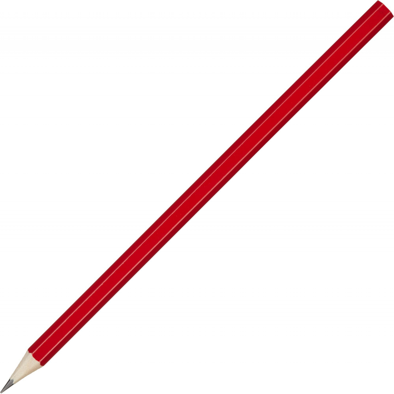 Карандаш чернографитный Attache, 177 мм шестигр, HB, красный корп. под лого