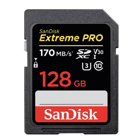   SDXC 128 GB SANDISK Extreme Pro UHS-I U3, V30, 170 / (class 10), SDSDXXG-128G-GN4IN, DXXY-128G-GN4IN