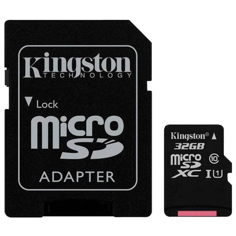   micro SDHC, 32 GB, KINGSTON Canvas Select, UHS-I U1, 80 /. (class 10), , SDCS/32GB