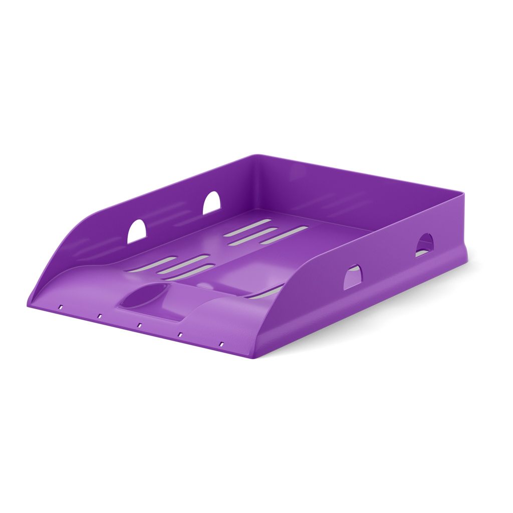 Лоток горизонтальный ErichKrause Base Vivid фиолетовый пластик