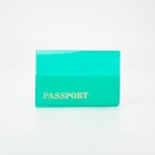 Обложка на паспорт, цвет светло-зелёный