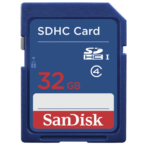   SDHC, 32 GB, SANDISK, 4 /. (class 4), SDSDB-032G-B35