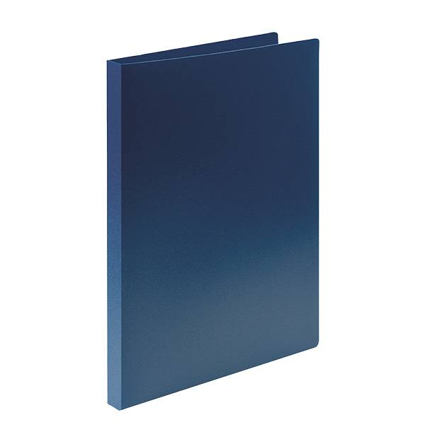 Папка с прижимами LITE А4 синяя пластик 500 мкм
