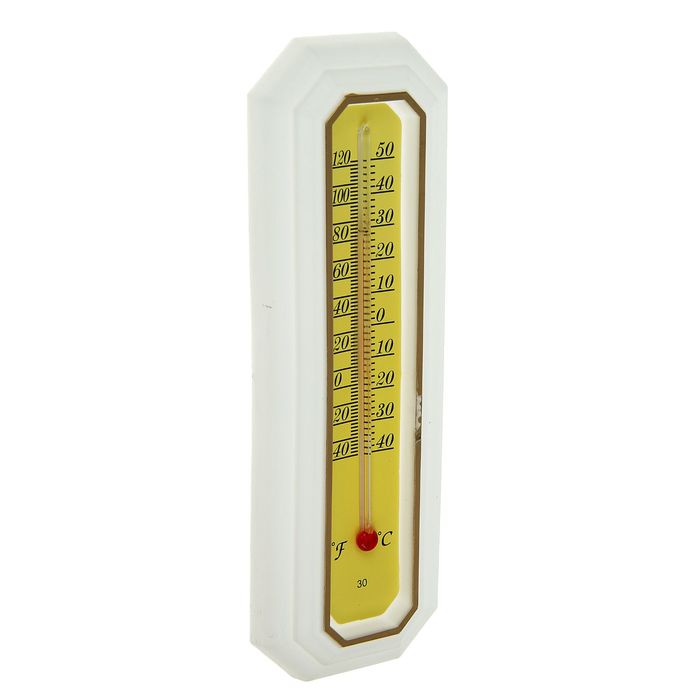 Термометр  уличный, 17*5,5 см, пластик, белый