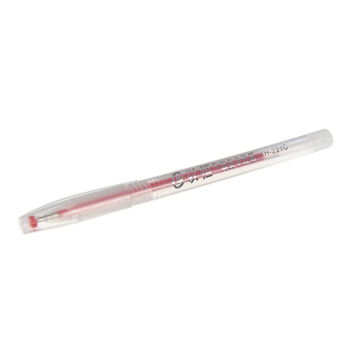 Ручка гелевая, 0.5 мм, красная, тонированный корпус