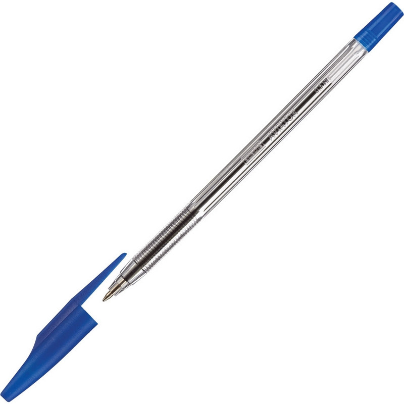 Ручка шариковая неавтоматическая Attache Slim синяя,0,5мм