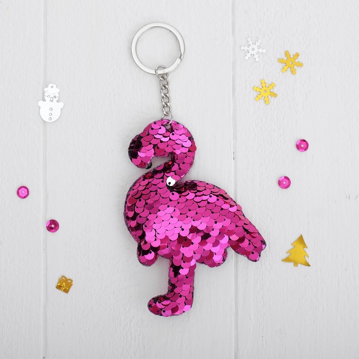 Мягкий брелок-хамелеон «Фламинго», цвета МИКС