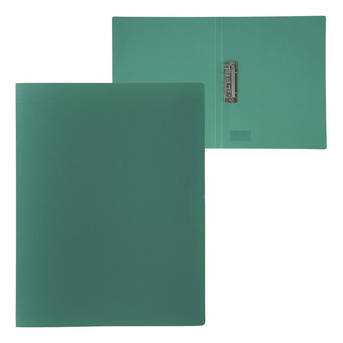 Папка с зажимом А4, 500 мкм, Calligrata, песок, зелёная