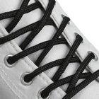 Шнурки для обуви круглые, d = 4,5 мм, 130 см, пара, цвет чёрный