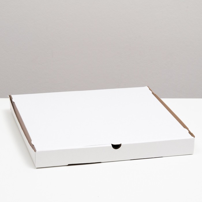 Упаковка для пиццы, белая, 33 х 33 х 4 см, набор 10 шт.