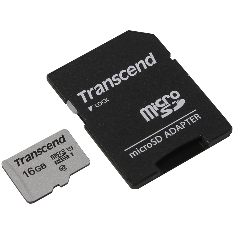   Transcend MicroSDHC 16Gb, Class 10 UHS-I U-1,   95/ (  SD)