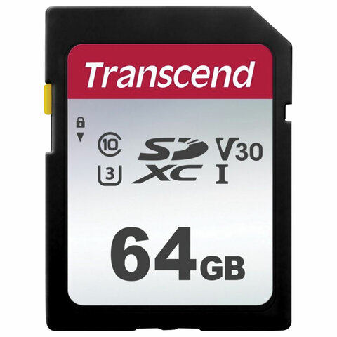   SDXC 64GB TRANSCEND UHS-I U3, V30, 95 / (class 10), TS64GSDC300S