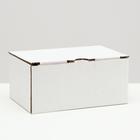 Коробка-пенал, белая, 22 х 15 х 10 см
