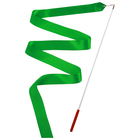 Лента гимнастическая 2 м с палочкой, цвет зеленый