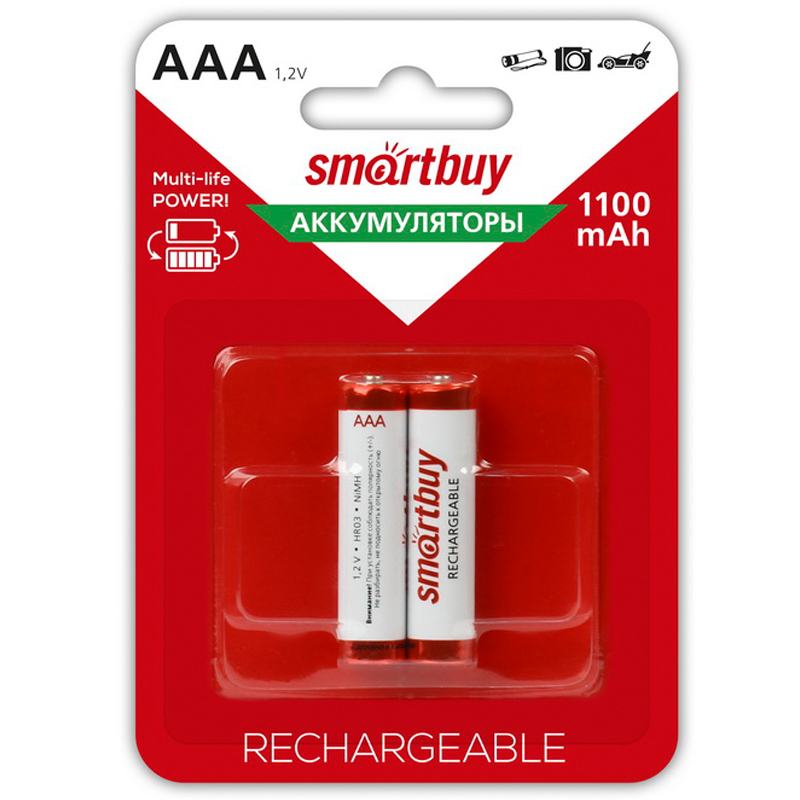  Smartbuy AAA (HR03) 1100mAh 2BL