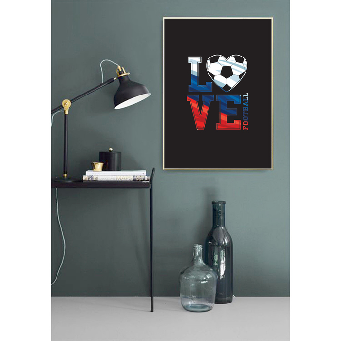 Постер «Люблю футбол», А4 21 х 29 см