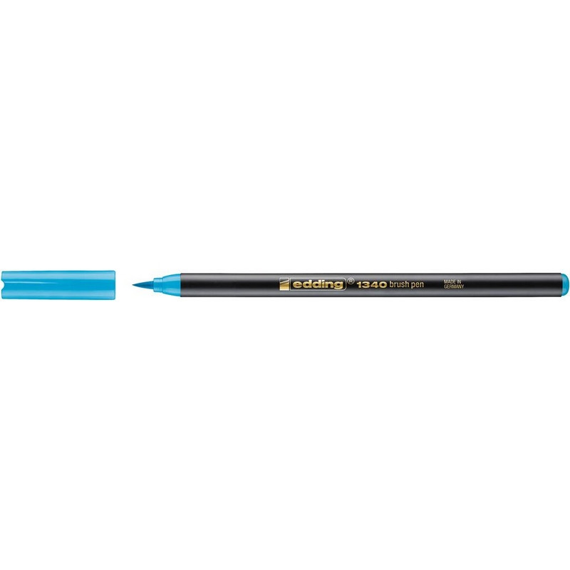 Ручка -кисть для бумаги Edding 1340/85, небесно-голубой