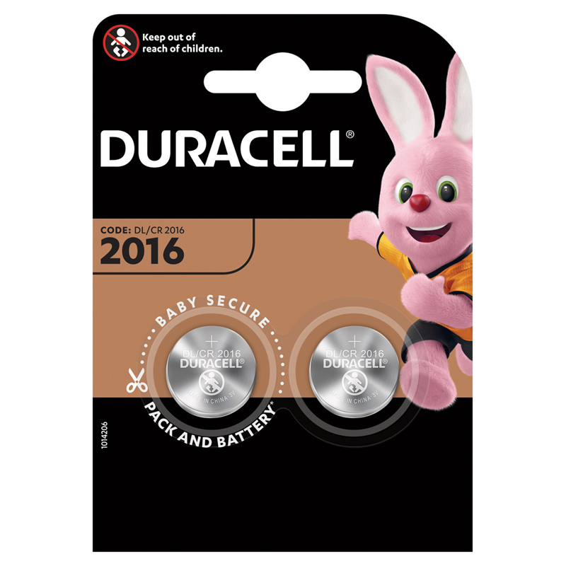  Duracell CR2016 3V , 2BL